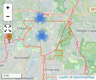 Area schools map