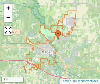 Area schools map