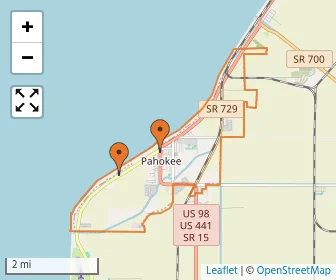 Area schools map