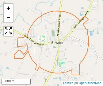 Area schools map