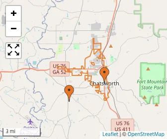 Area schools map
