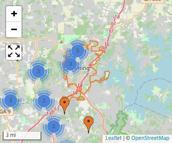 Area schools map