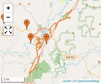 Area schools map