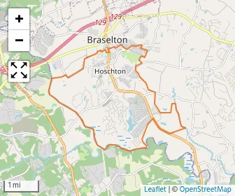 Area schools map