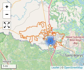 Area schools map