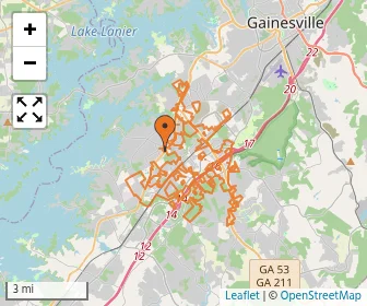 Area schools map