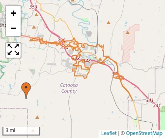 Area schools map