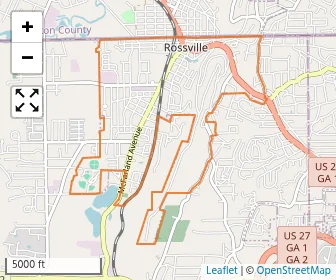 Area schools map