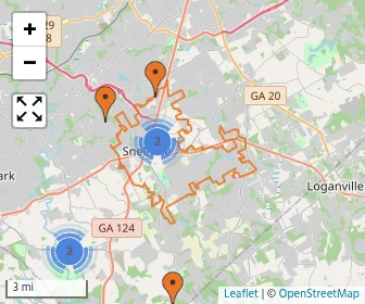 Area schools map