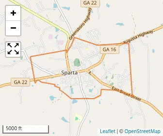 Area schools map