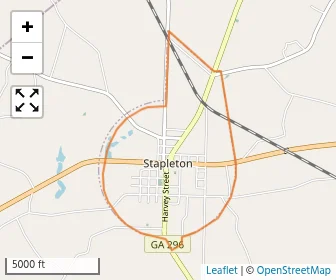 Area schools map