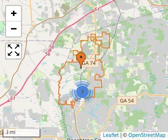 Area schools map