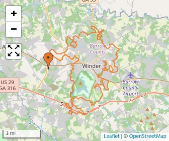Area schools map