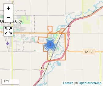 Area schools map