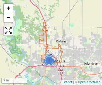 Area schools map