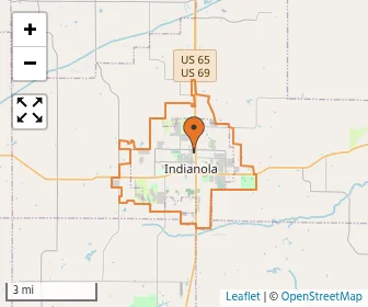 Area schools map
