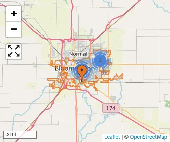 Area schools map