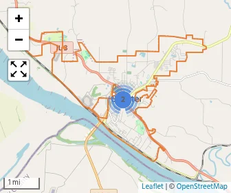Area schools map