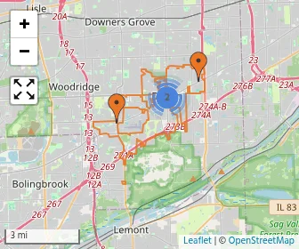 Area schools map