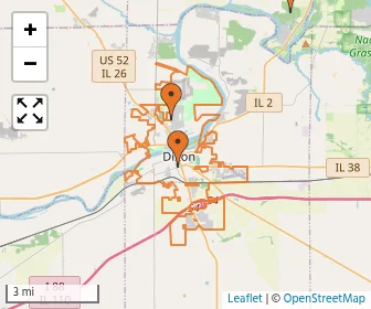 Area schools map