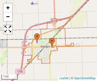 Area schools map