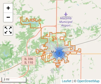 Area schools map