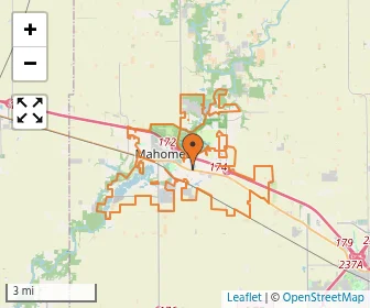 Area schools map