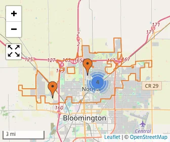 Area schools map