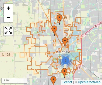 Area schools map