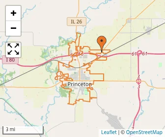 Area schools map