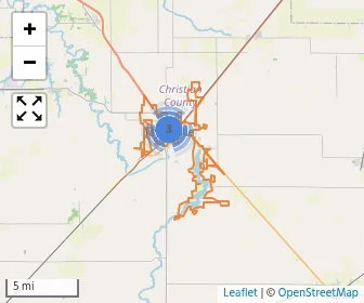 Area schools map