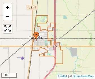 Area schools map