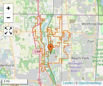 Area schools map