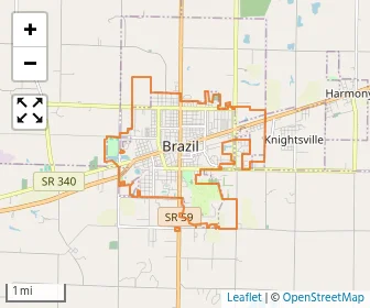 Area schools map