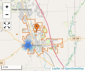 Area schools map