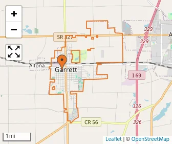 Area schools map