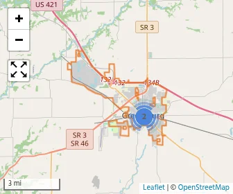 Area schools map