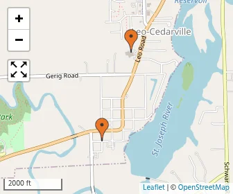 Area schools map