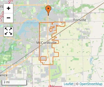 Area schools map