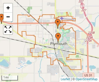 Area schools map