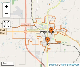 Area schools map
