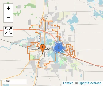 Area schools map
