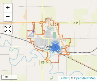Area schools map