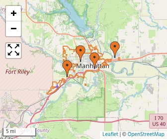 Area schools map