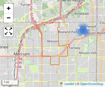 Area schools map