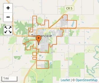 Area schools map