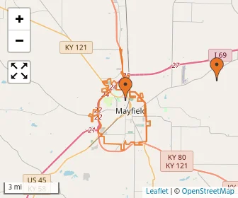 Area schools map