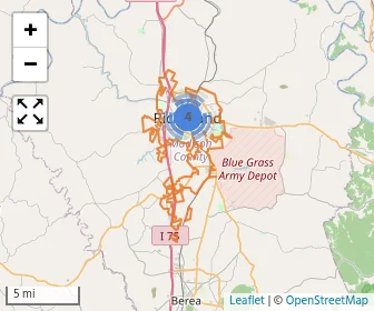 Area schools map