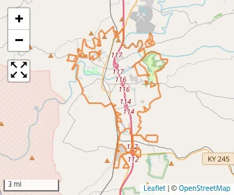 Area schools map