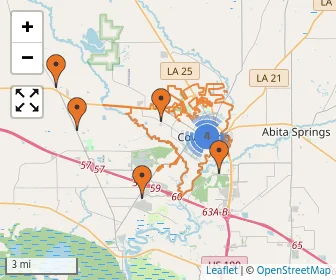 Area schools map